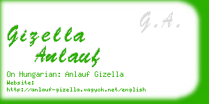 gizella anlauf business card